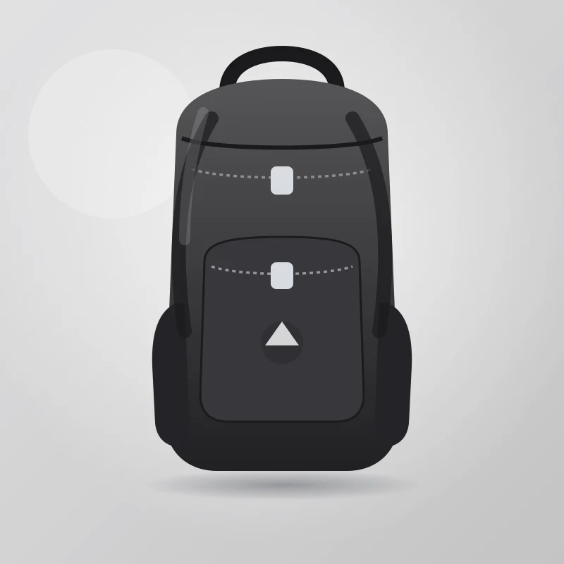Aurora Daypack Backpack in Black