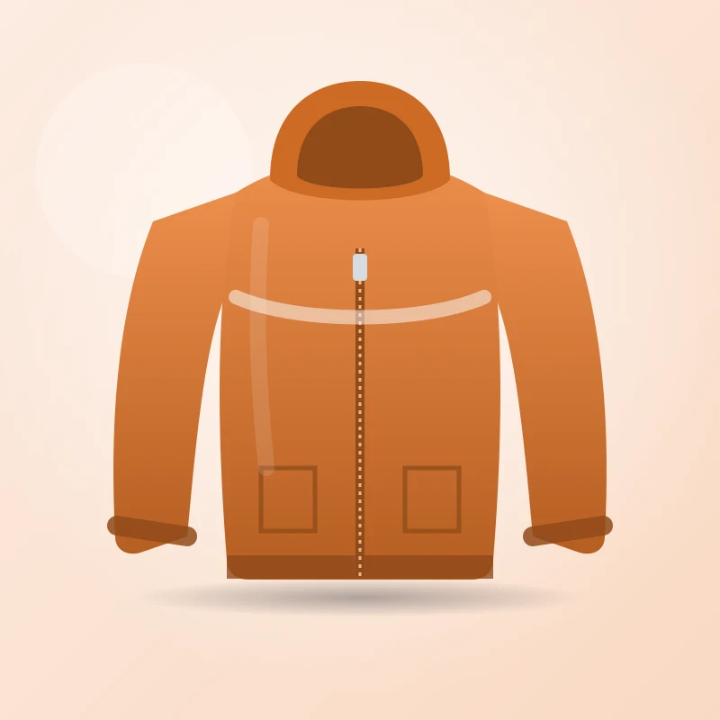 Windcheater Light Jacket in Orange